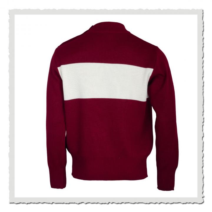 Pullover bordeaux offwhite