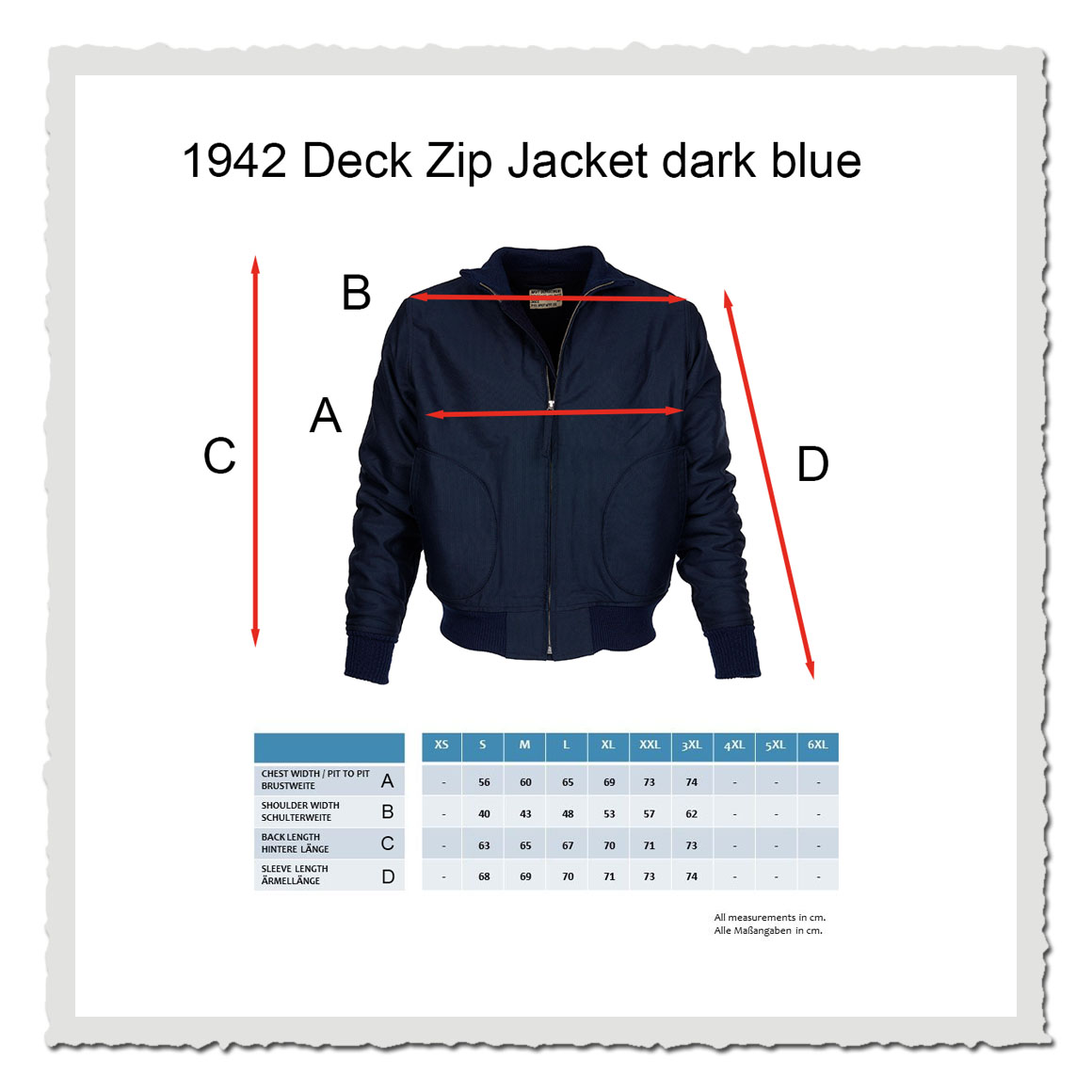 1942 Deck Zip Jacket dark blue