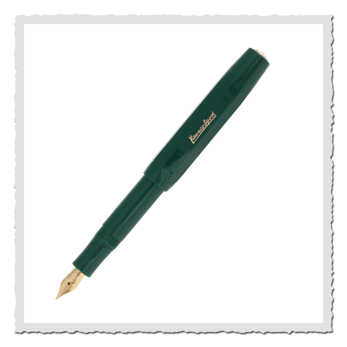 Kaweco Classic Sport Füllfederhalter grün mit vergoldeter Feder – kompakter hochwertiger Schreibstift