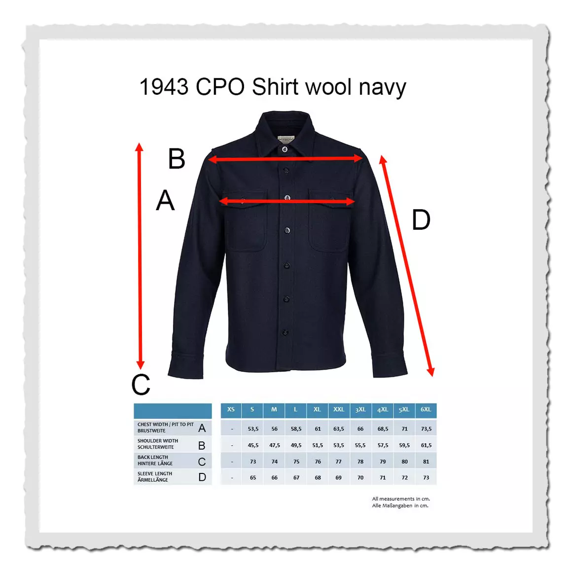 Workwear Hemd Herren – Pike Brothers navy wool 1943 CPO Shirt