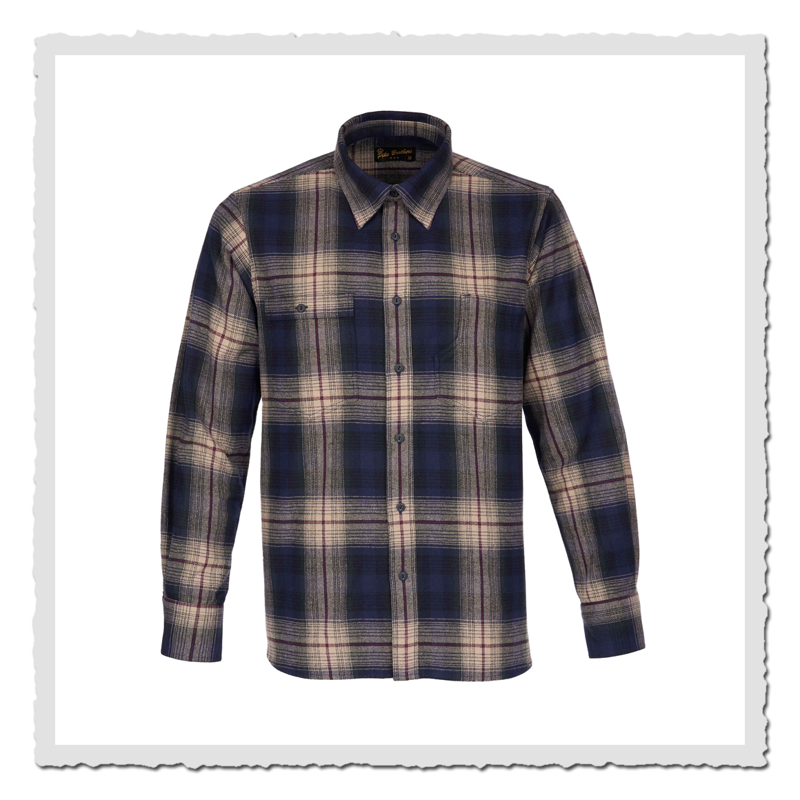 1937 Roamer Shirt blue beige check