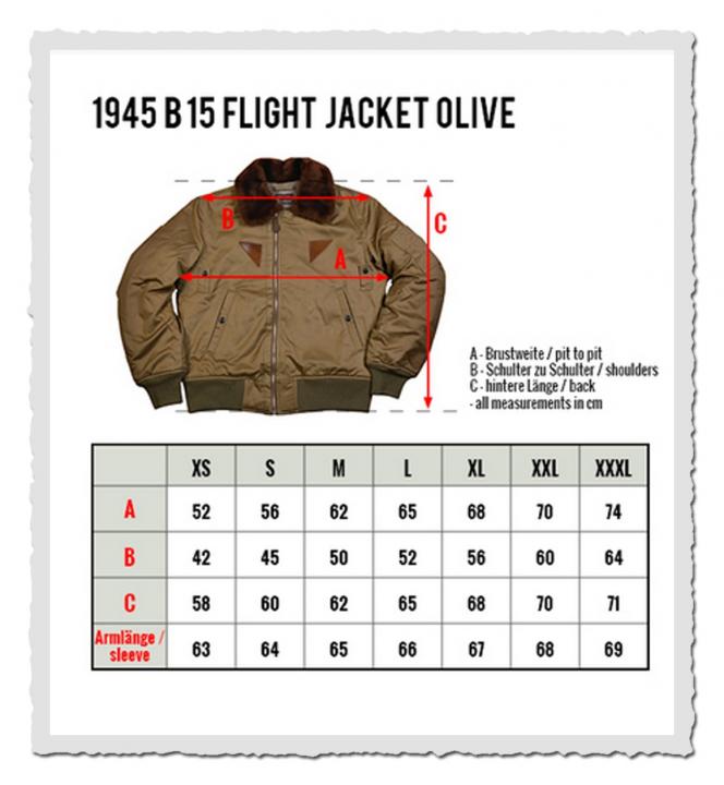 1945 B-15 Flight Jacket olive