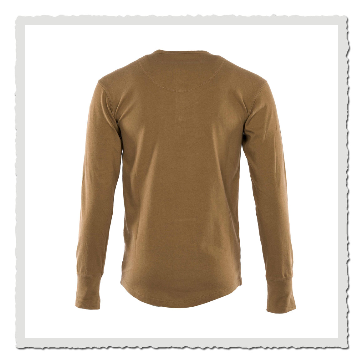 1927 Henley Shirt long sleeve Mojave brown