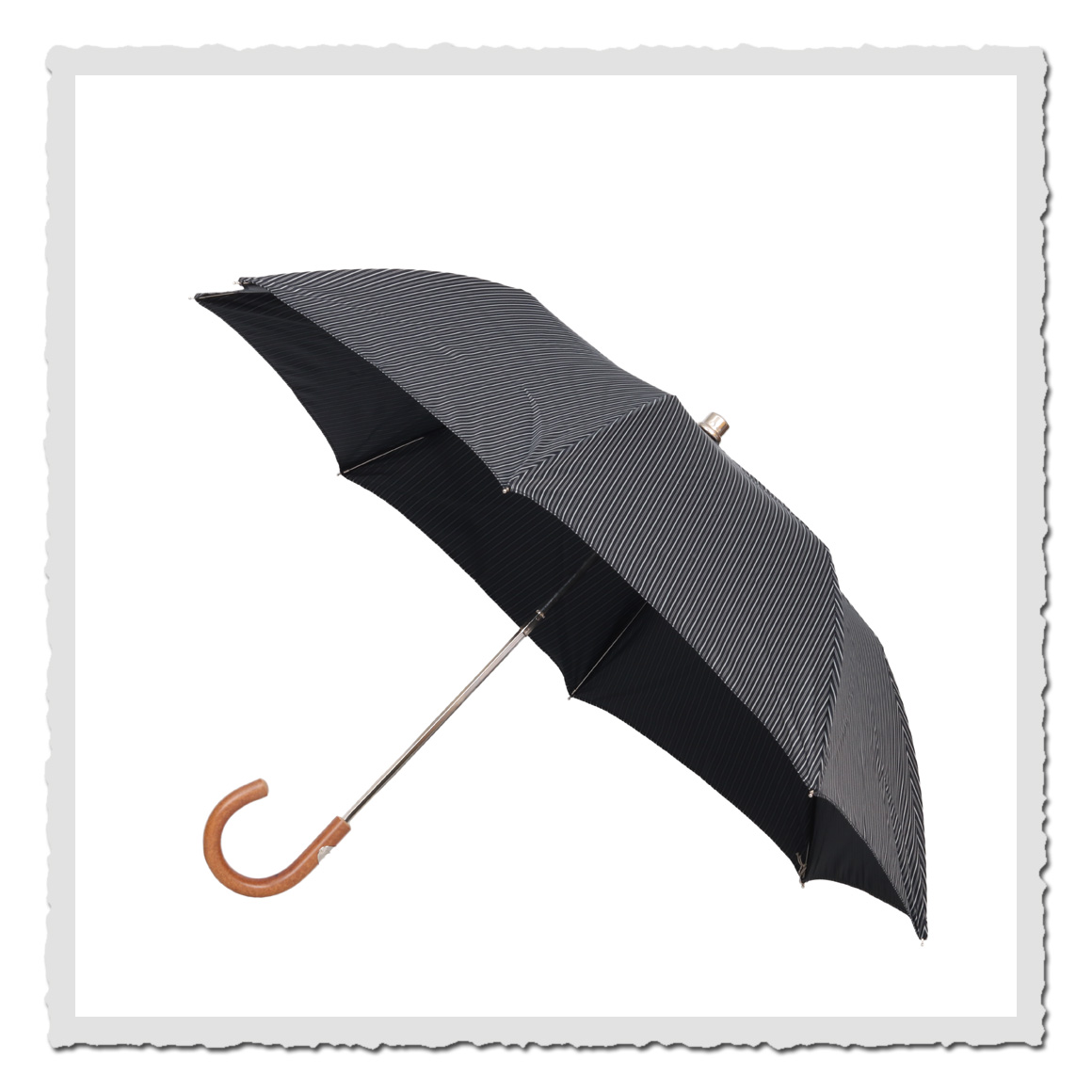 Taschen-Regenschirm Borsa schwarz/grau
