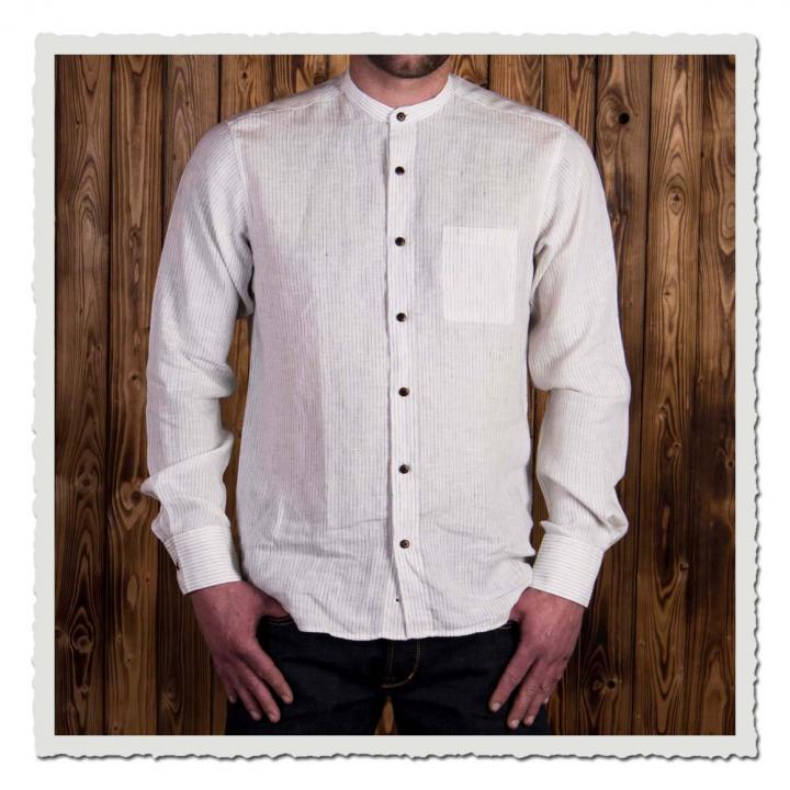 1923 Buccanoy Shirt white blue linen