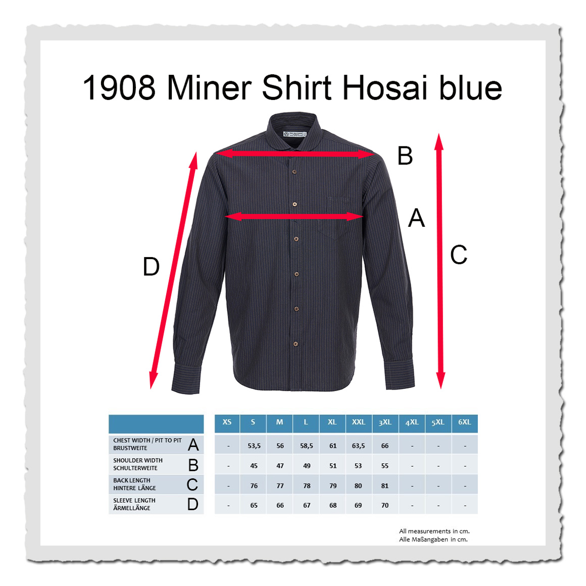 1908 Miner Shirt Hosai blue