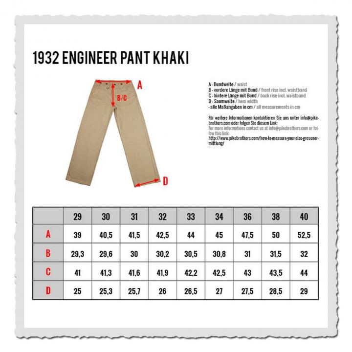 1932 Engineer Pant khaki