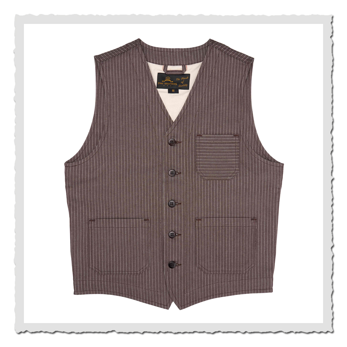 1937 Roamer Vest brown wabash