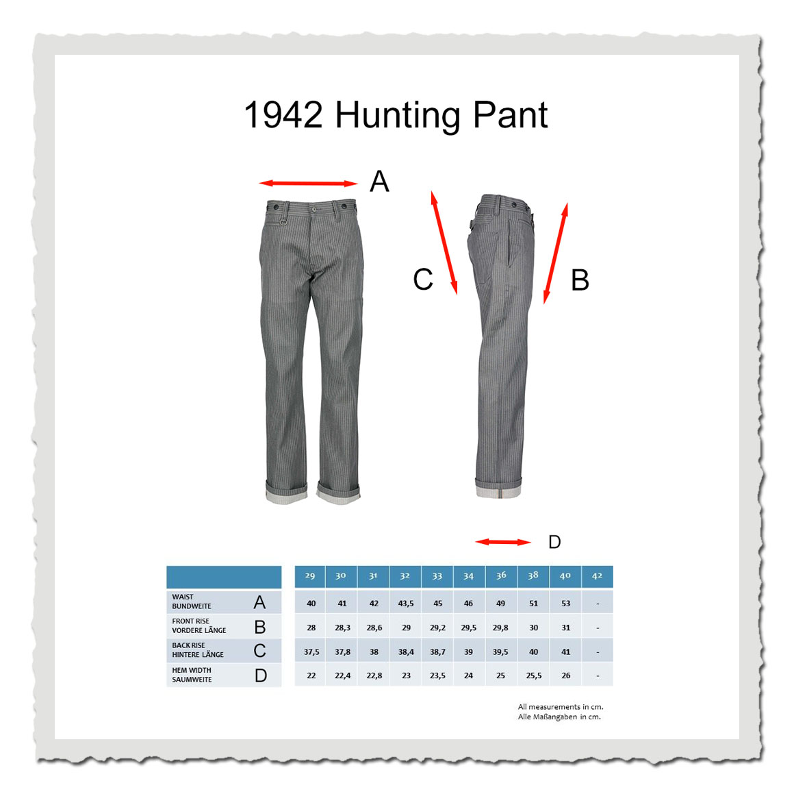 1942 Hunting Pant grey wabash