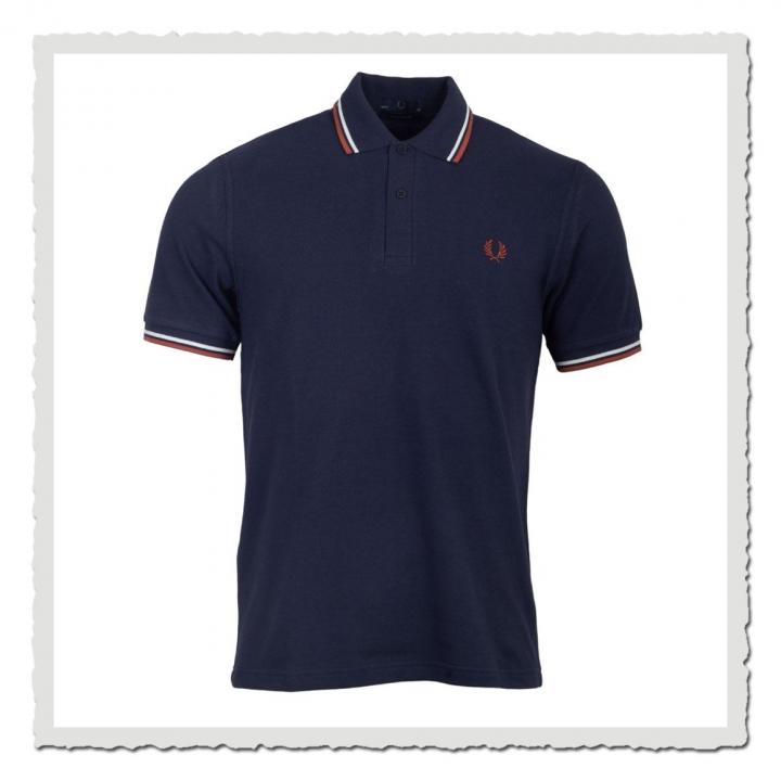 Polo Shirt Twin Tipped Navy