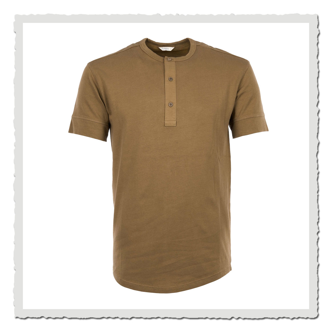 1927 Henley Shirt short sleeve Mojave brown