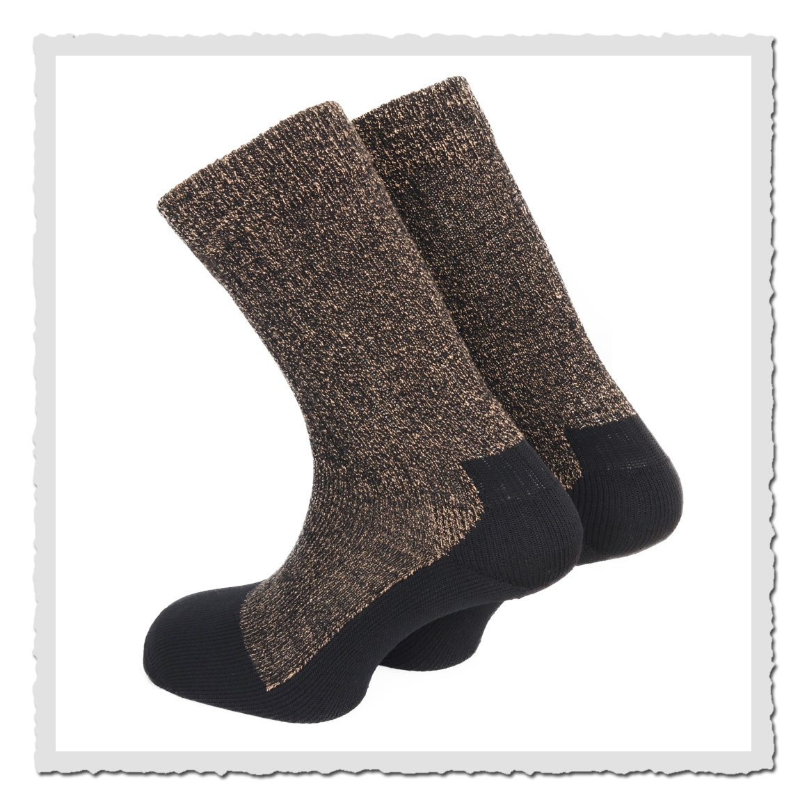 Deep Toe Capped Wool Sock black 97642