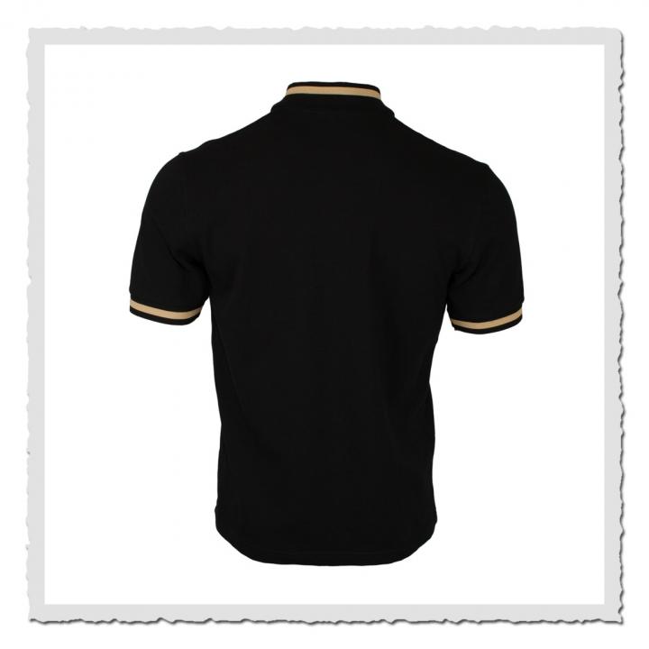 Polo Shirt Single Tipped Black/Champagne