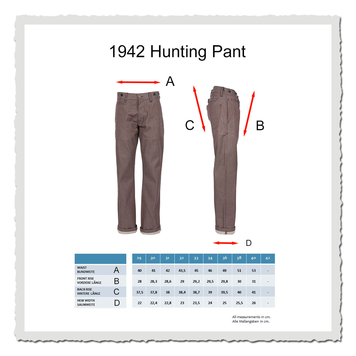 1942 Hunting Pant brown wabash