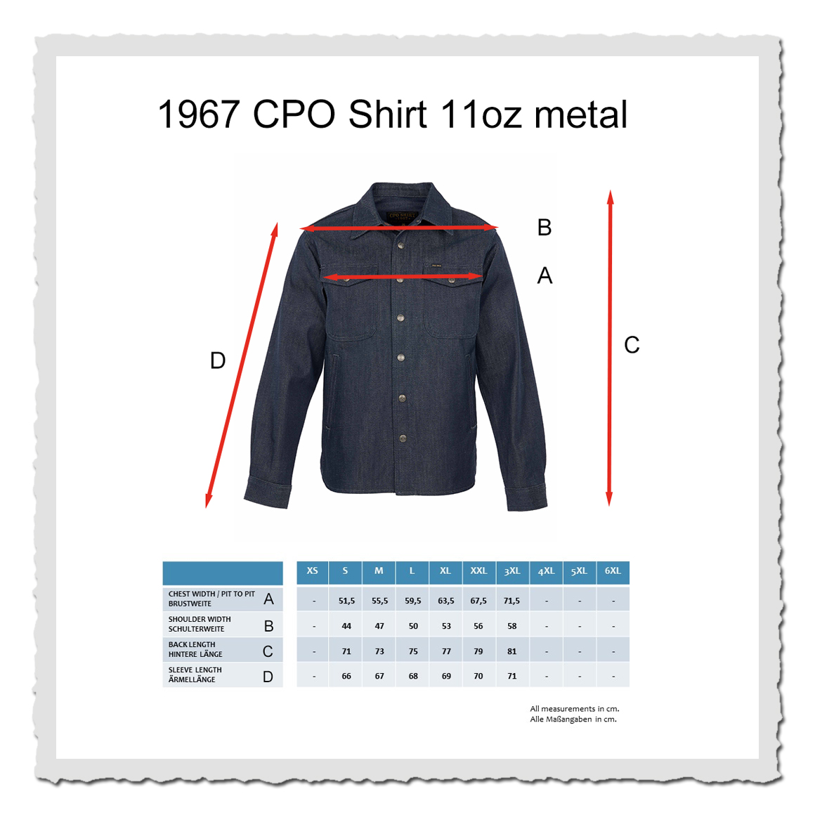 1967 CPO Shirt 11oz metal