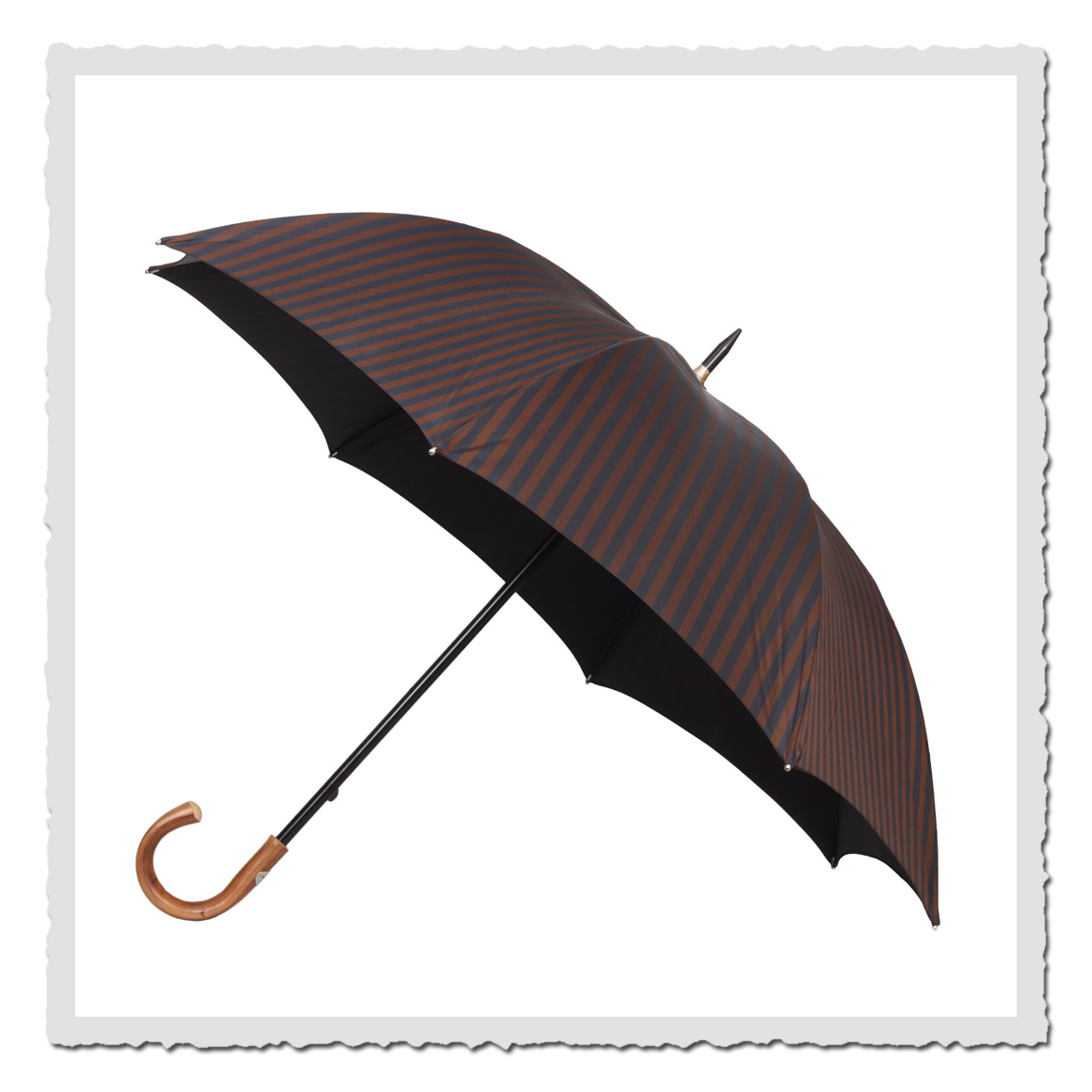 Regenschirm Fox braun/schwarz
