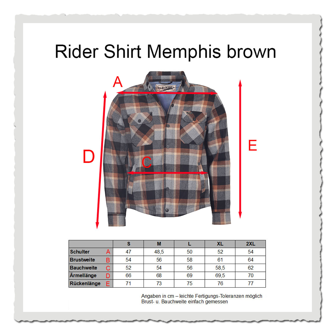 Rokker Memphis Rider Shirt Brown