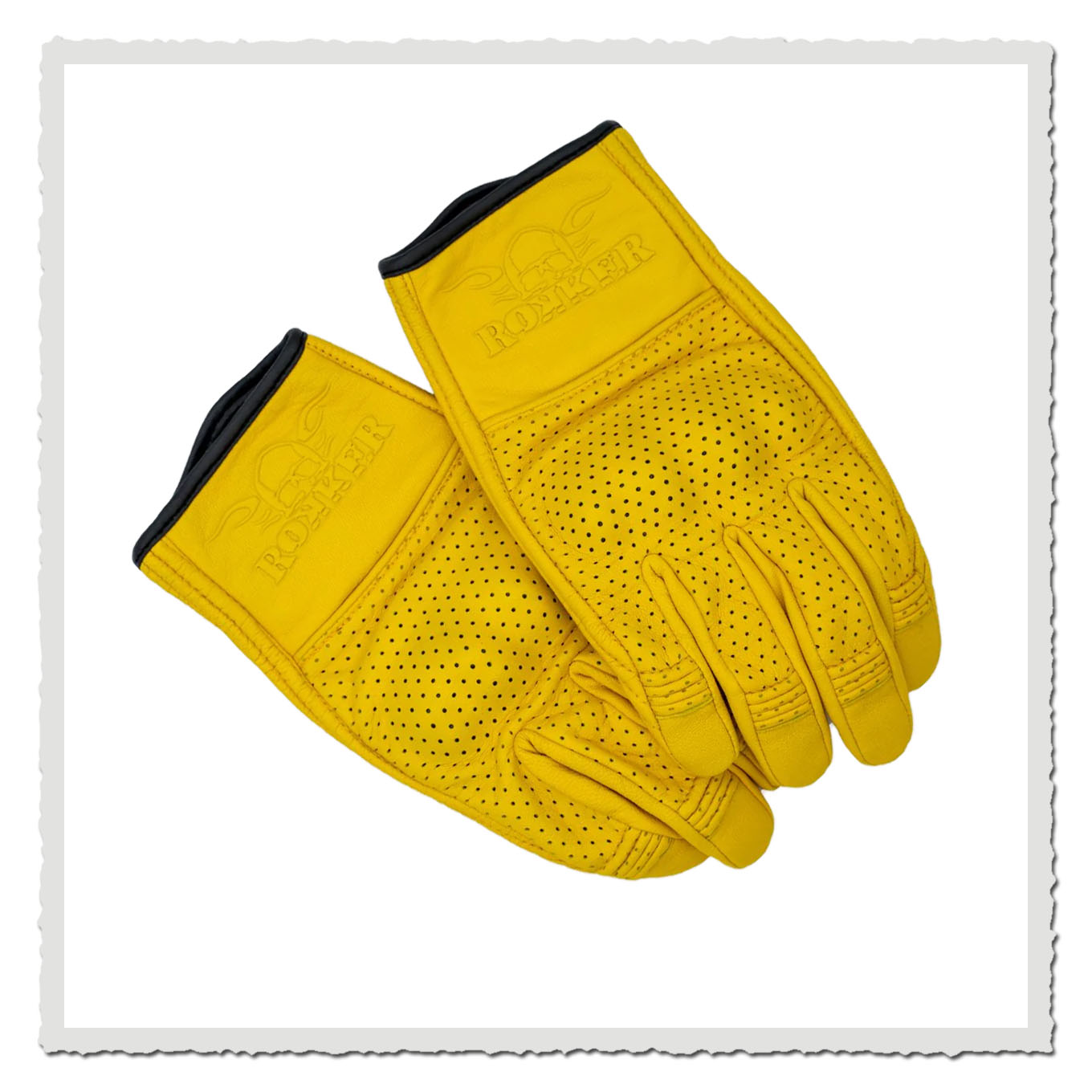 Motorrad Handschuhe Tuscon Natural Yellow