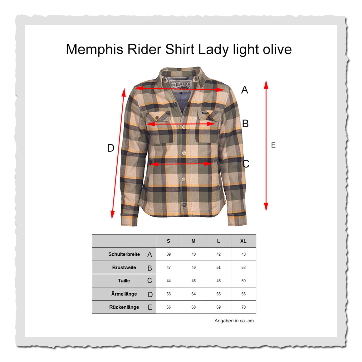 Rokker Memphis Rider Shirt Lady Light Olive