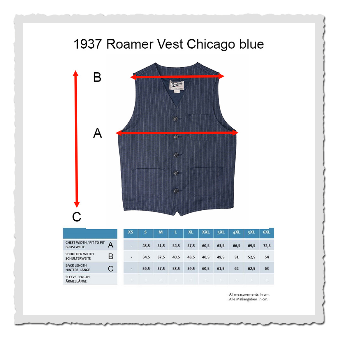 1937 Roamer Vest Chicago blue