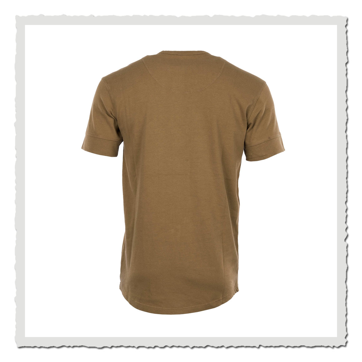 1927 Henley Shirt short sleeve Mojave brown