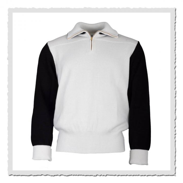 Sport Pullover Sweater offwhite black