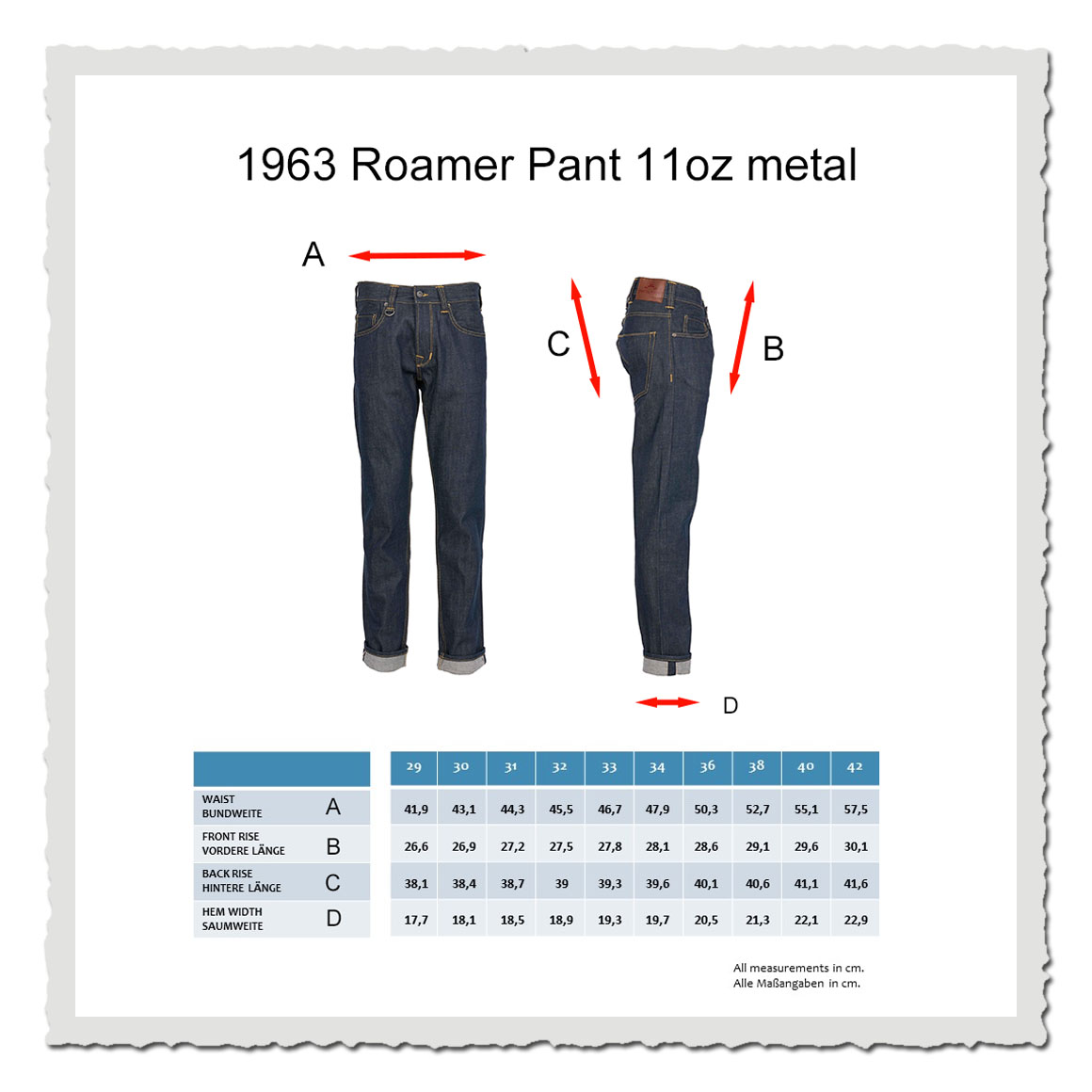 1963 Roamer Pant 11oz