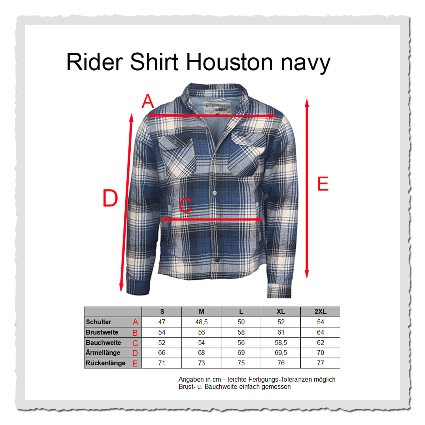 Rokker Housten Rider Shirt navy