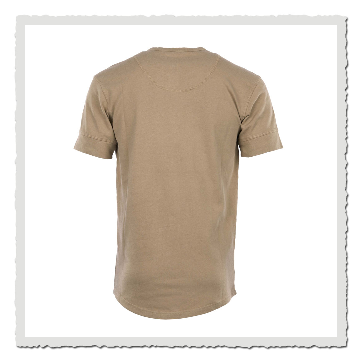 1927 Henley Shirt short sleeve Mojave beige