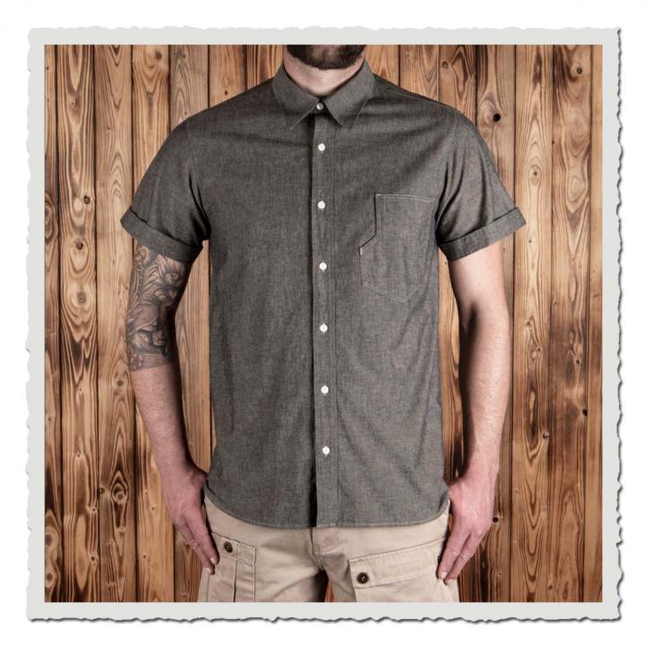 1937 Roamer Shirt Short sleeve charcoal grey