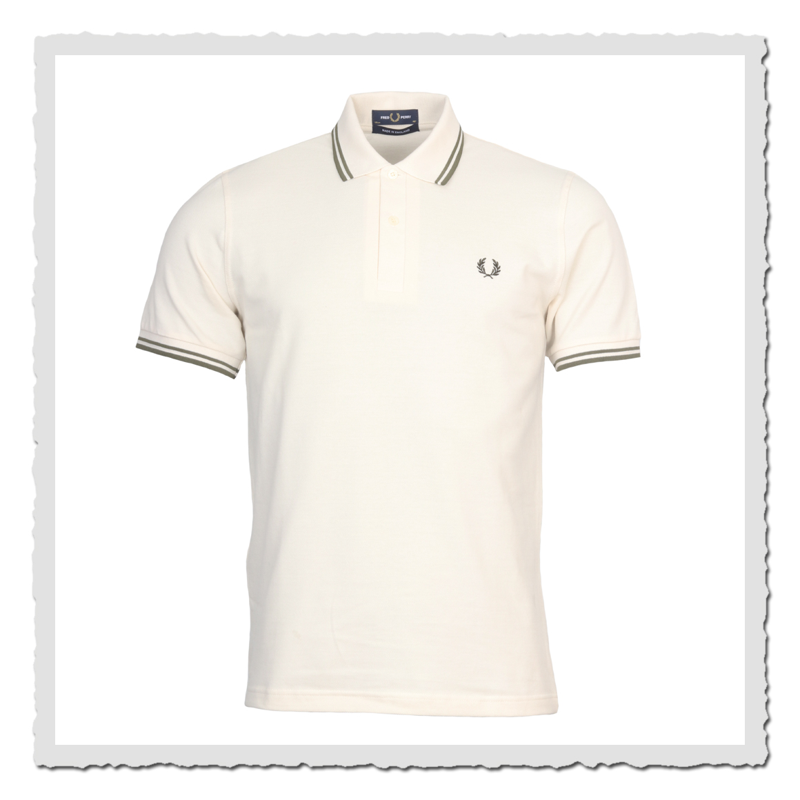 Polo Shirt M12 Twin Tipped ecru/uniformgreen