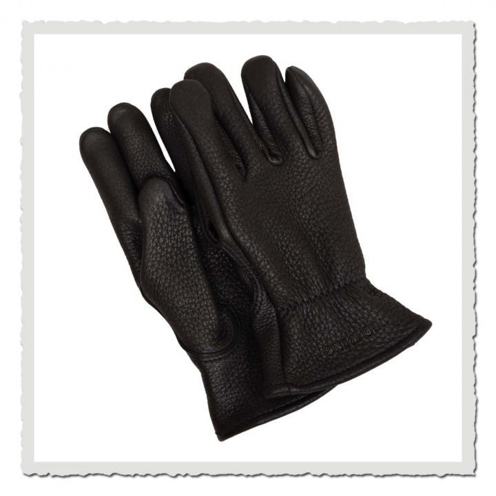 Buckskin Leather Gloves 95236 black