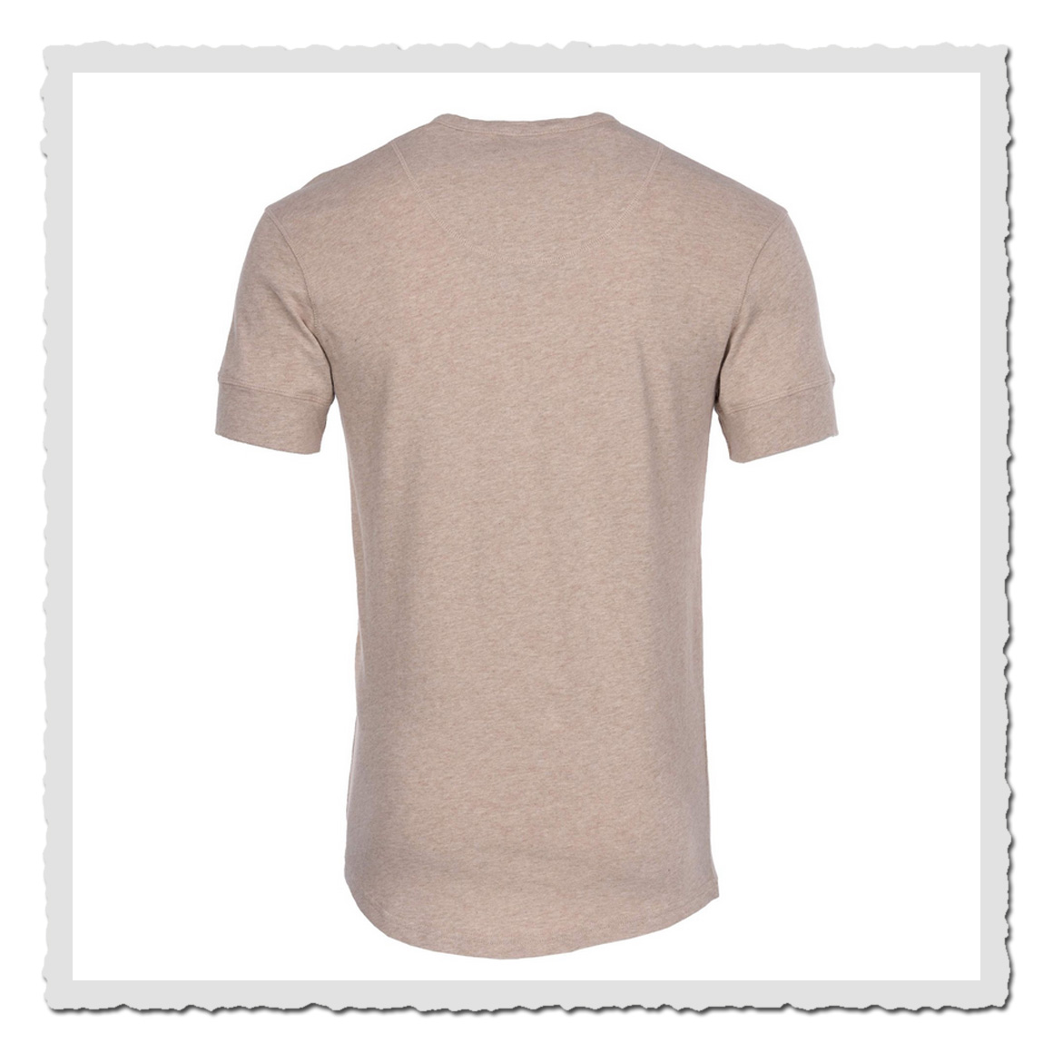 1927 Henley Shirt short sleeve oatmeal