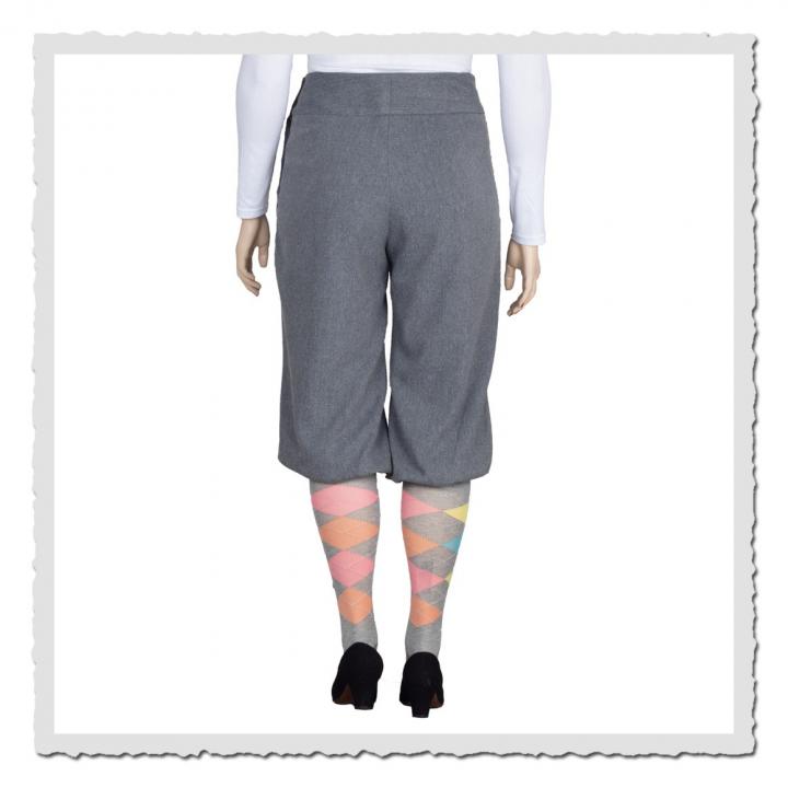 Knickerbocker Marlene Stoff Fischgrat grey