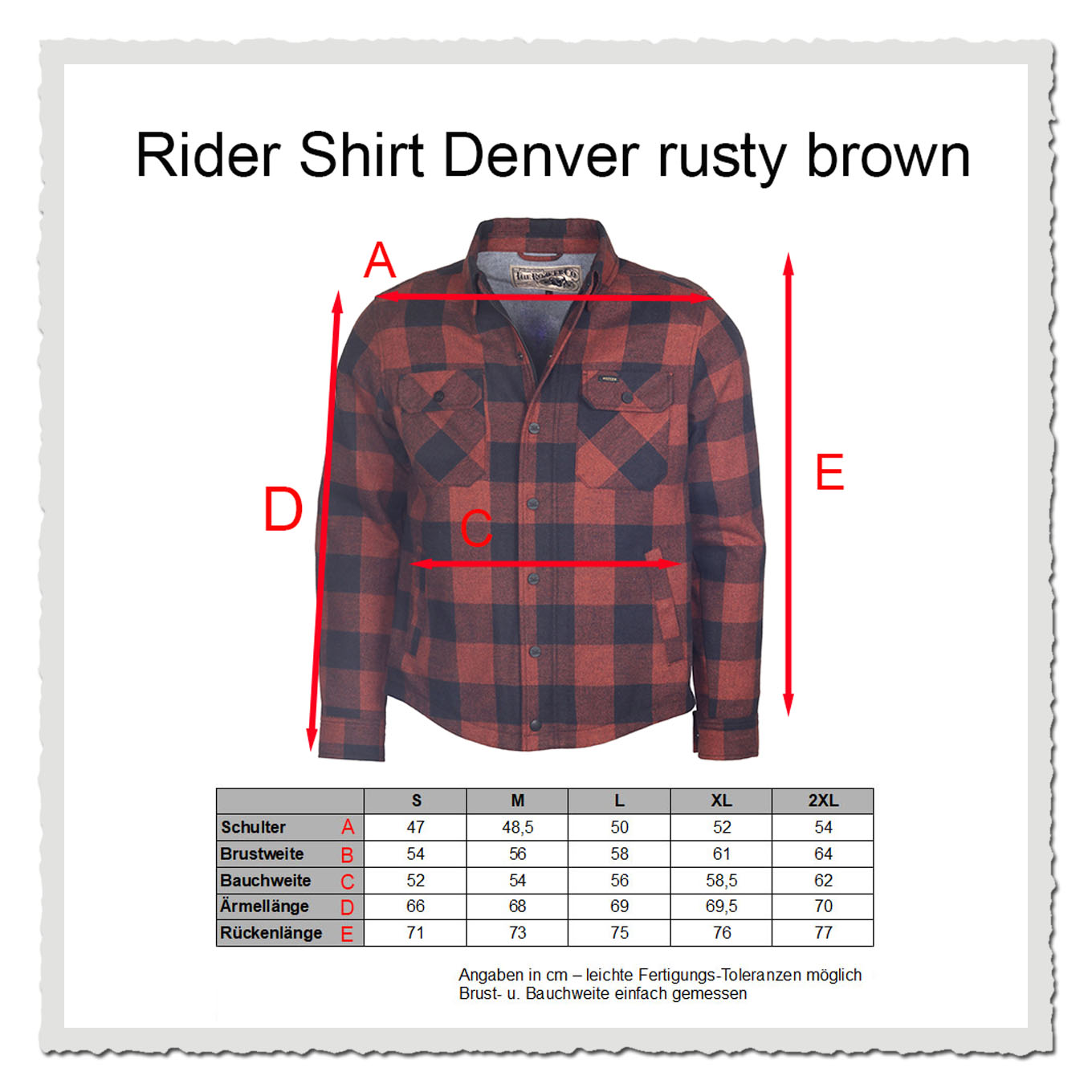 Rokker Denver Rider Shirt rusty brown