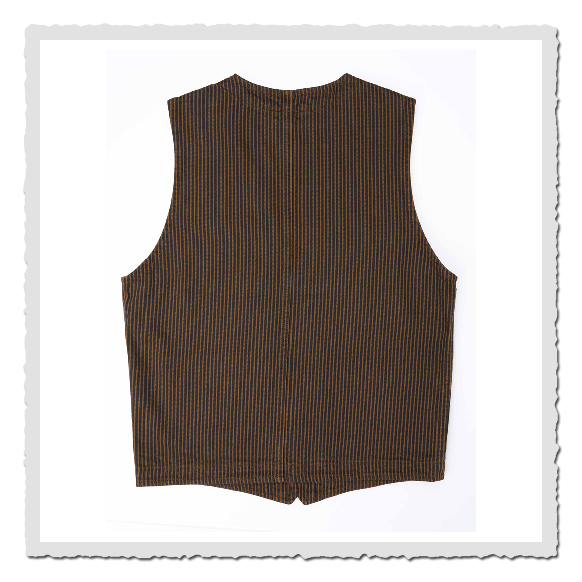 1937 Roamer Vest hickory stripe brown